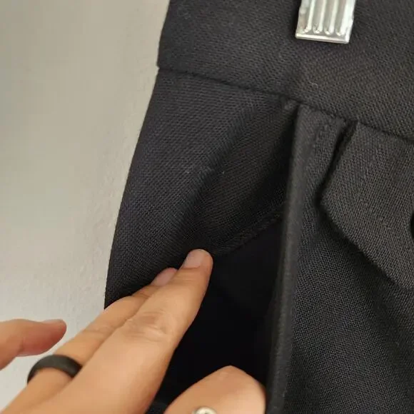 Marc Jacobs 100% Wool Black Mid-Rise Dress Trouser Pants Women's Size 8 - Picture 6 of 13